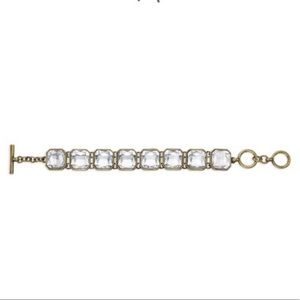 Chloe + I Retro Glam Square Cut Crystal Bracelet